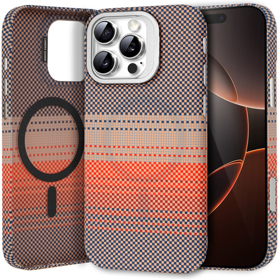 Case for iPhone 16 Pro Max, Frame Kickstand, for MagSafe, Sunset Grey