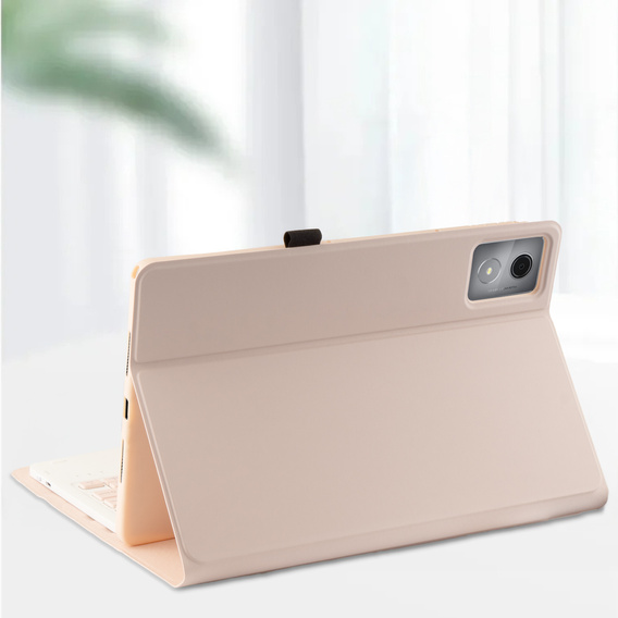 Bluetooth keyboard case with touchpad for Lenovo Tab K11 Plus - pink