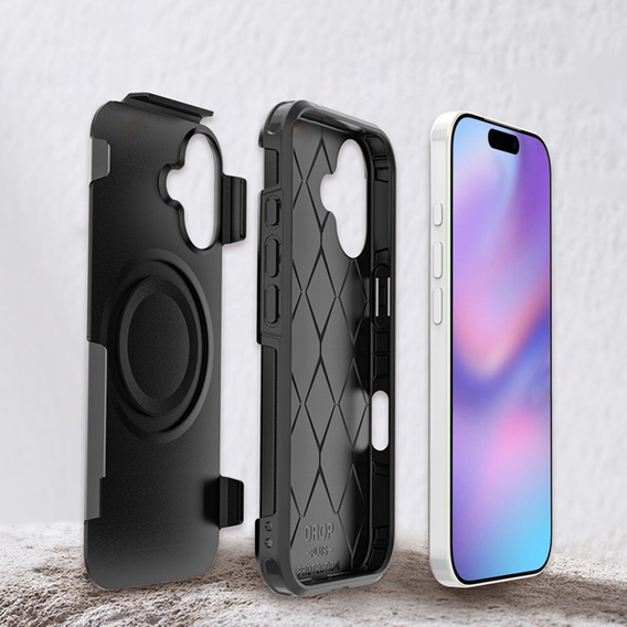 MagForce case for iPhone 17, for MagSafe, armoured, black