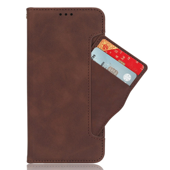 Flip case for Oppo Reno 13, Card Slot, brown