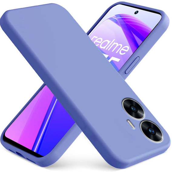 Case for Realme C55, Silicone Lite, purple