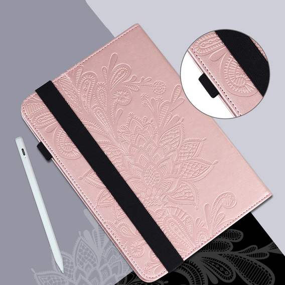 Flap case for Samsung Galaxy Tab S7, flower, blue