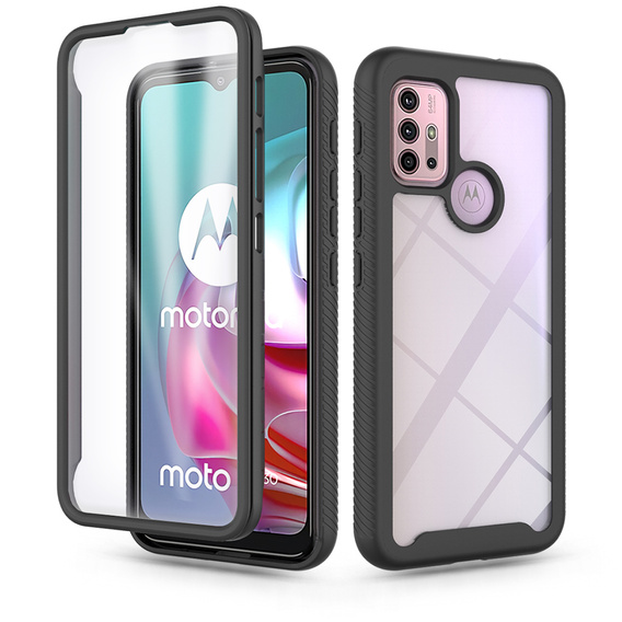 Case for Motorola Moto G10 / G20 / G30, Shockproof, with film, blue
