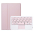 Touchpad Bluetooth keyboard case for Lenovo Idea Tab 11" 2025 TB336FU TB336ZU, pink