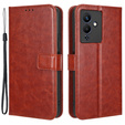 Flip case for Infinix Note 12 5G, Crazy Horse Wallet, brown