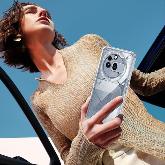 Case for Nothing Phone 3a Pro, Fusion Hybrid, transparent