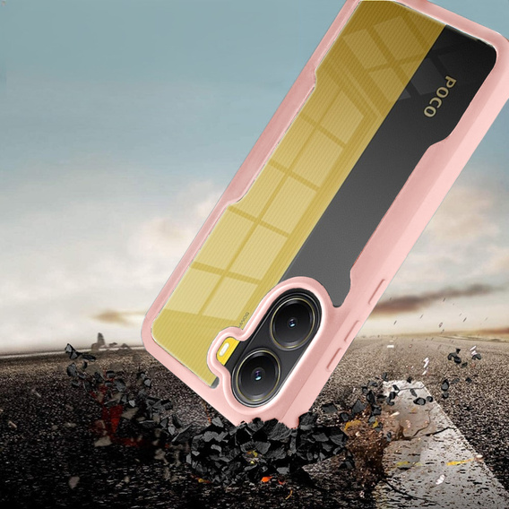 Case for Xiaomi Poco X7 Pro 5G, Shockproof, with film, pink