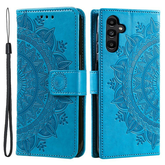 Flip case for Samsung Galaxy A55 5G, Mandala Flower, green