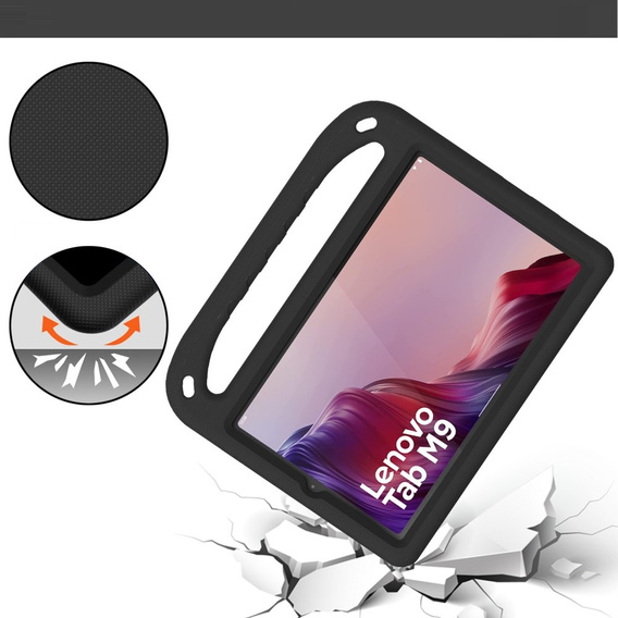 Children's Case for Lenovo Tab M9, Children's Case with Handle, black
