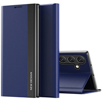 Flip case for Samsung Galaxy A35 5G, Side Magnetic, dark blue