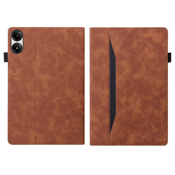 Case for Xiaomi Redmi Pad Pro / Xiaomi Poco Pad, Classic, with space for stylus, brown