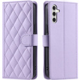 Flip case for Samsung Galaxy A16, Rhombus Crossbody Leather, purple