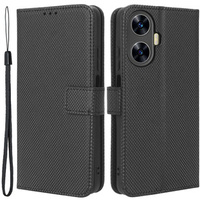 Flip case for Realme C55, Wallet, Smart Magnet, black