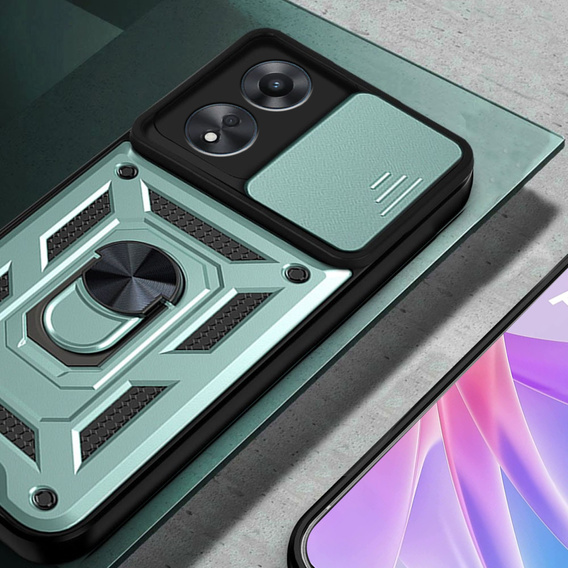 Case for Oppo A78 5G, CamShield Slide, green