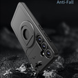MagSafe case for Samsung Galaxy S24, Military Magnet, Hybrid Case, black