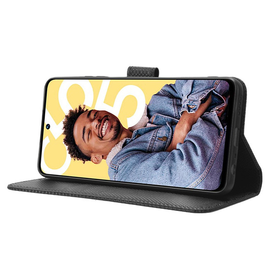 Flip case for Realme C55, Wallet, Smart Magnet, black