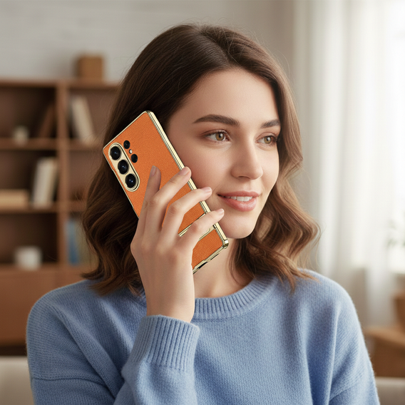 Electro Frame Leather case with stand for Samsung Galaxy S26 Ultra