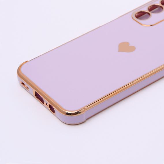 Case for Samsung Galaxy A14 4G/5G, Electro heart, purple