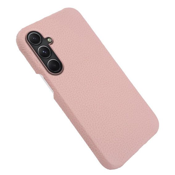 Leather case for Samsung Galaxy A54, Genuine Leather, pink
