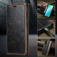 Flip case for Samsung Galaxy S23, ERBORD Waxy Wallet, brown