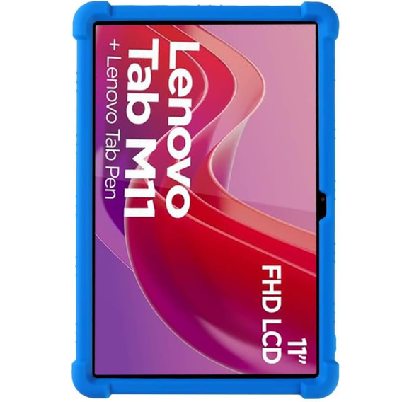 Silicone case for Lenovo Tab M11, Impact, armor, blue