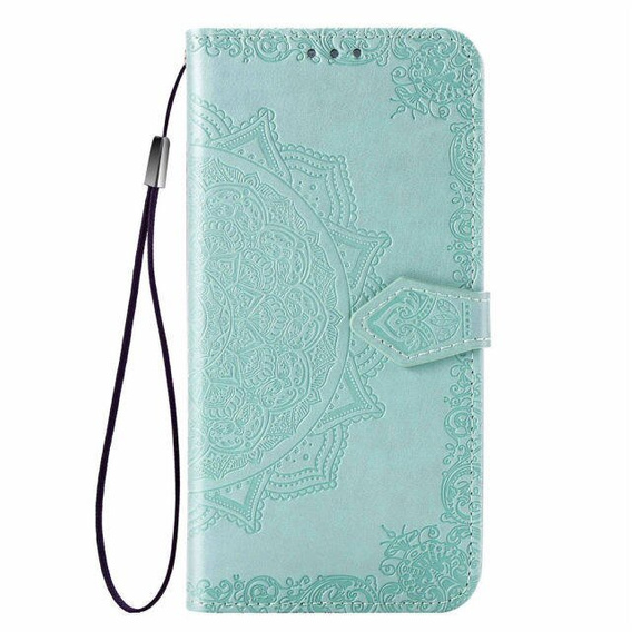 Flip case for Samsung Galaxy M52 5G, Mandala, mint