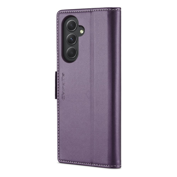 CASEME flip case for Samsung Galaxy A54 5G, Litchi Wallet, purple