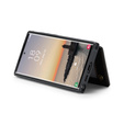 CASEME flip case for Samsung Galaxy S25 Ultra, Litchi Wallet, black