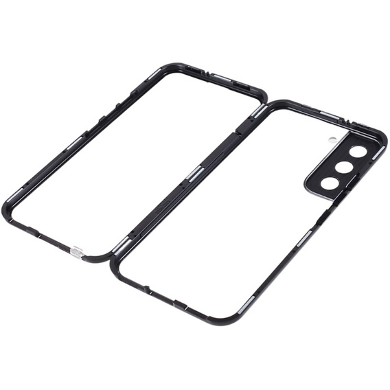 Case for Samsung Galaxy S22, Magnetic Dual Glass, black