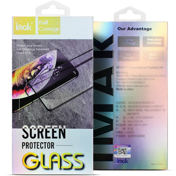 IMAK Full Cover Tempered Glass for Samsung Galaxy A25 5G, black