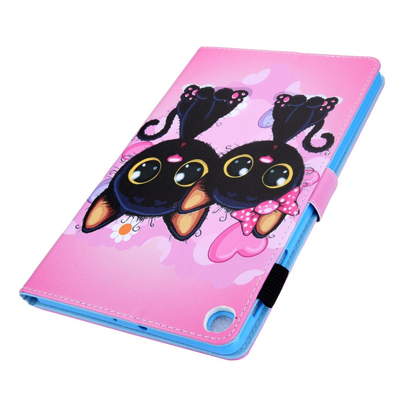 Case for Samsung Galaxy Tab A7 Lite 8.7 T220 / T225, elephant and flowers