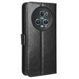 Flip case for Honor Magic 5 Pro, Crazy Horse Wallet, black