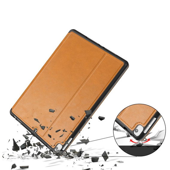 Case for iPad 10.2 2021 / 2020 / 2019, Business Card and Pen Slot, brown