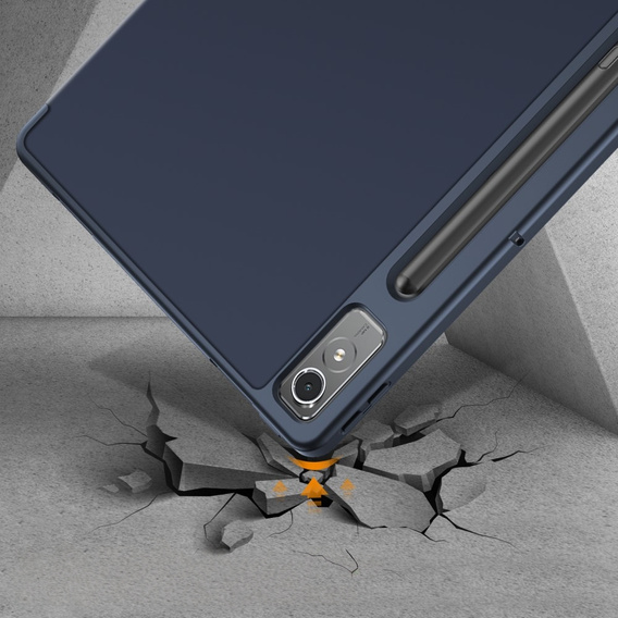 Case for Lenovo Tab P12, Smartcase with stylus space, dark blue