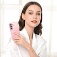 Case for Samsung Galaxy S25+ Plus, for MagSafe, ERBORD Matt Case, pink + Screen Glass