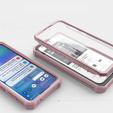 Armored case for Samsung Galaxy S23 FE, Dexnor Full Body (Two Frames), pink