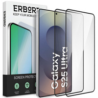 2x Tempered Glass ERBORD 3D for Samsung Galaxy S25 Ultra full display