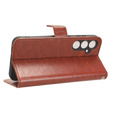 Flip case for Samsung Galaxy S23 FE, Crazy Horse Wallet, brown