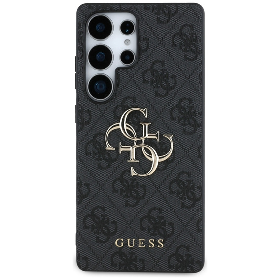 GUESS Case for Samsung Galaxy S25 Ultra, 4G Big Metal Logo, black