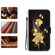 Flip case for Infinix Hot 40i, Wallet, Butterfly rose