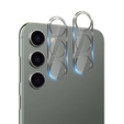 2x ERBORD tempered glass for camera to Samsung Galaxy S24+ Plus, transparent