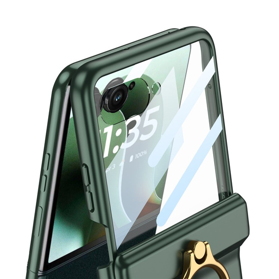 Case with stand and hinge protection for Motorola Razr 60 Ultra 5G