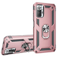 Armor Case for Xiaomi Redmi Note 10 Pro, Nox Case Ring, pink rose gold