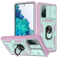 Case for Samsung Galaxy S20 FE, CamShield Slide, green/pink
