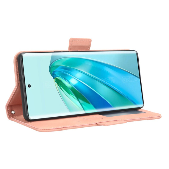 Flip case for Honor Magic 5 Lite 5G, Card Slot, pink