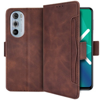 Flip case for Motorola Edge 30 Pro, Card Slot, brown