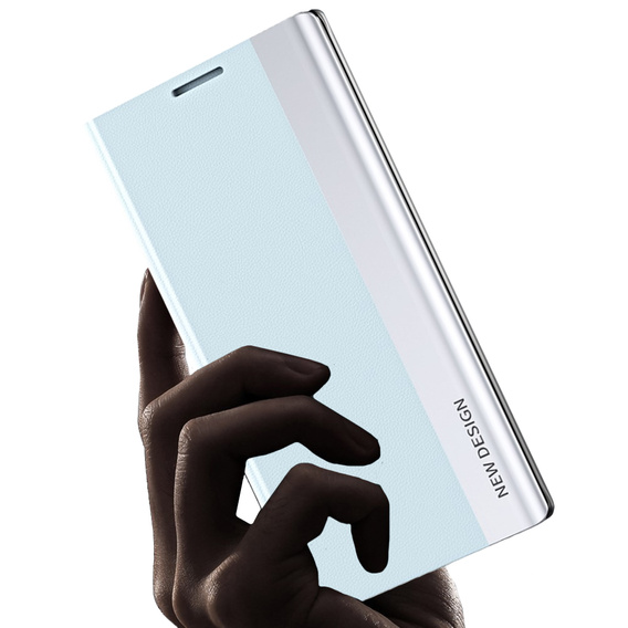 Flip case for Samsung Galaxy M33 5G, Side Magnetic, light blue