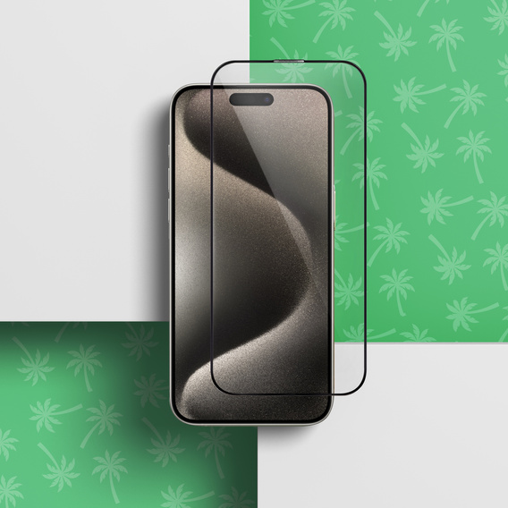 5D Full Glue Smart Palm Tempered Glass for iPhone 15 Pro Max