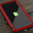 Love Mei Case for Samsung Galaxy S20 FE 4G/5G, armored with glass, red