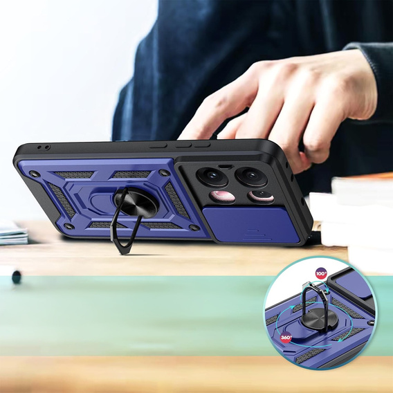Case for Oppo Reno 13 Pro, CamShield Slide, blue